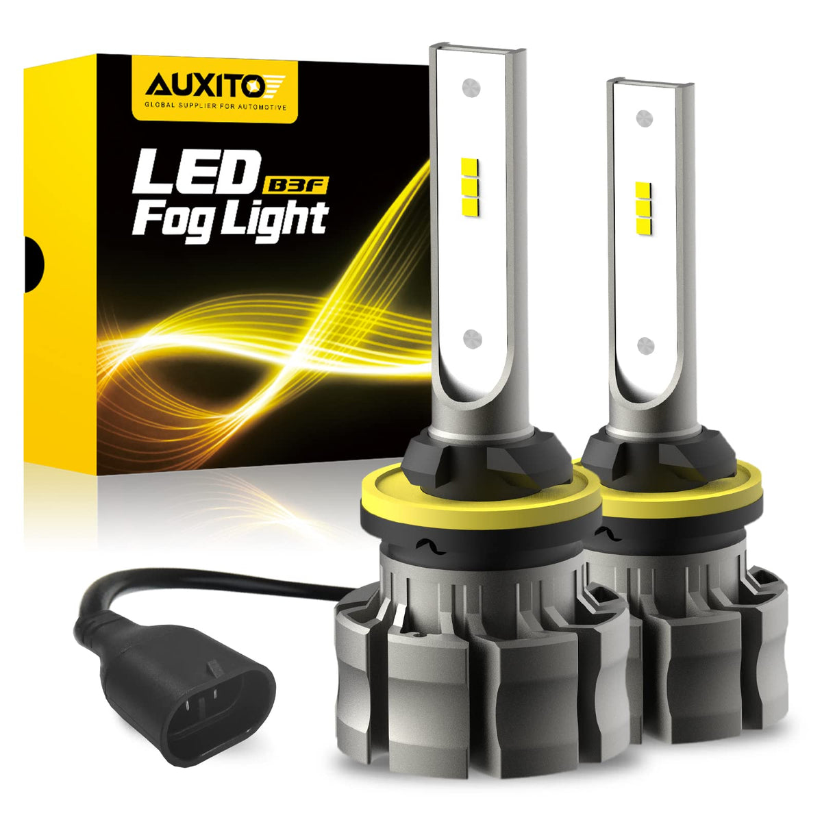 AUXITO 880 front view pair showing compact plug-and-play design and bright output