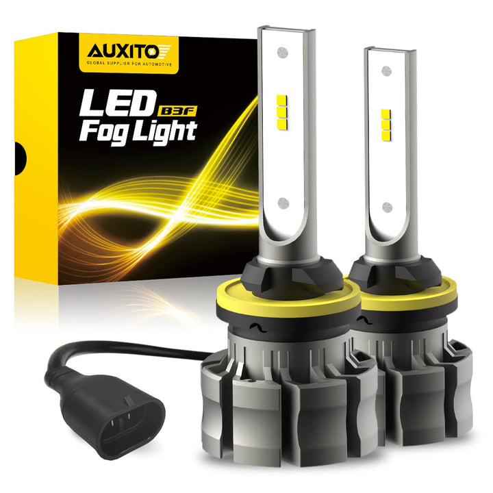 AUXITO 880 front view pair showing compact plug-and-play design and bright output
