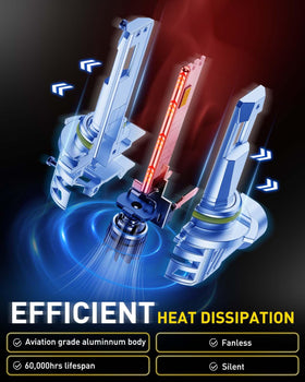 AUXITO bulb installed in headlight housing for easy direct replacement