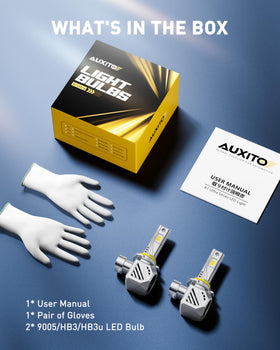 AUXITO in a night-drive scene delivering clearer road visibility