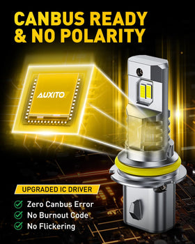 AUXITO product label and specs sticker highlighting reliable performance