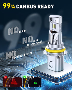 AUXITO bulb in hand showing scale and simple plug-and-play