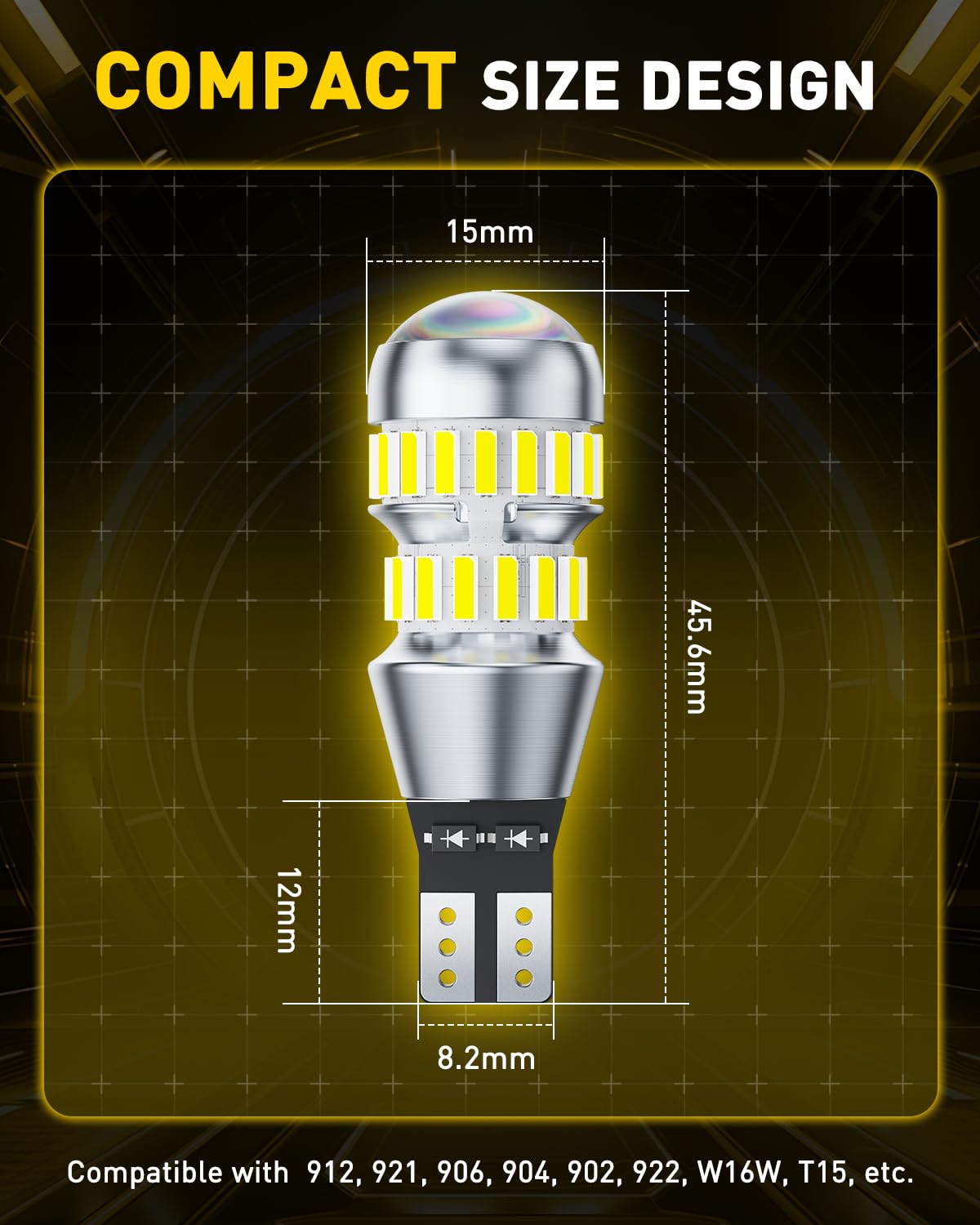 AUXITO 921 retail box and two-bulb set showing included parts and label