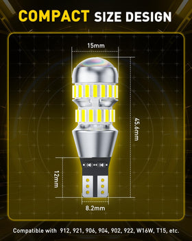 AUXITO 921 retail box and two-bulb set showing included parts and label