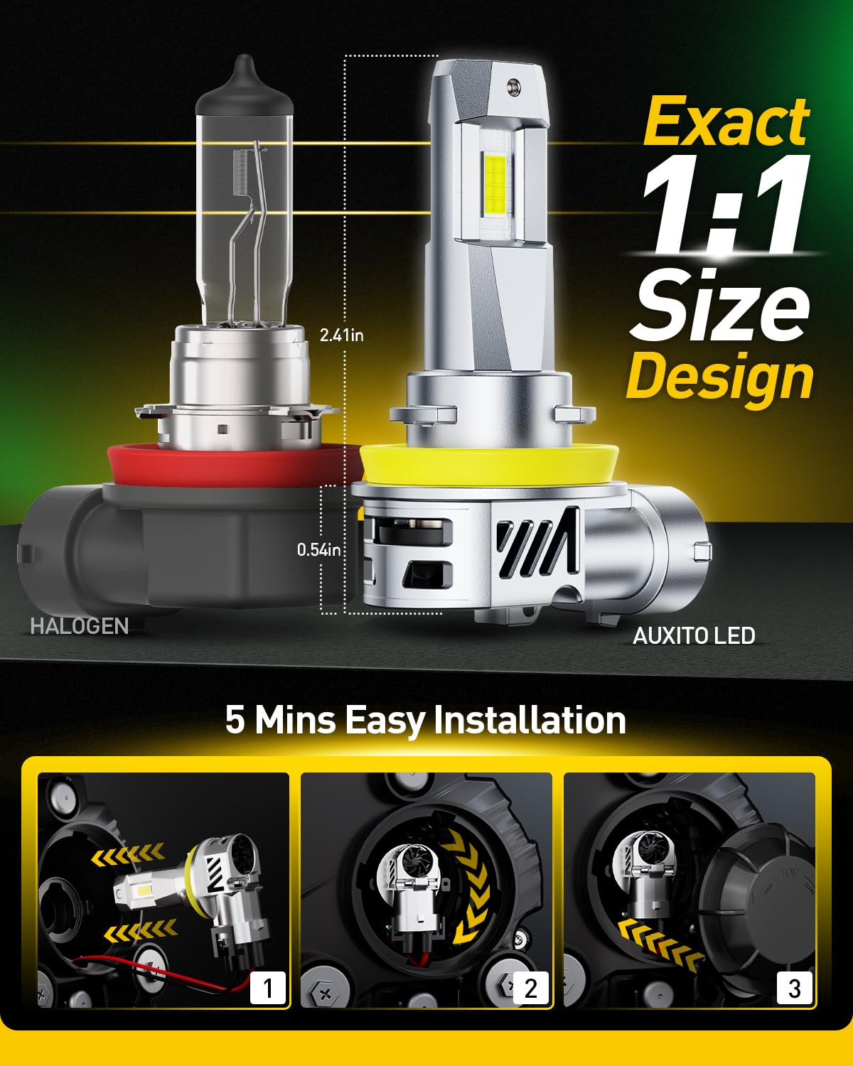 AUXITO aluminum body texture showing rugged construction and improved heat dissipation