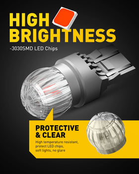 AUXITO aluminum heat sink detail showing cooling design benefit longer life