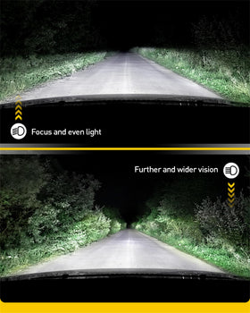 AUXITO bulb close-up revealing 16 high-power chips for brighter lighting