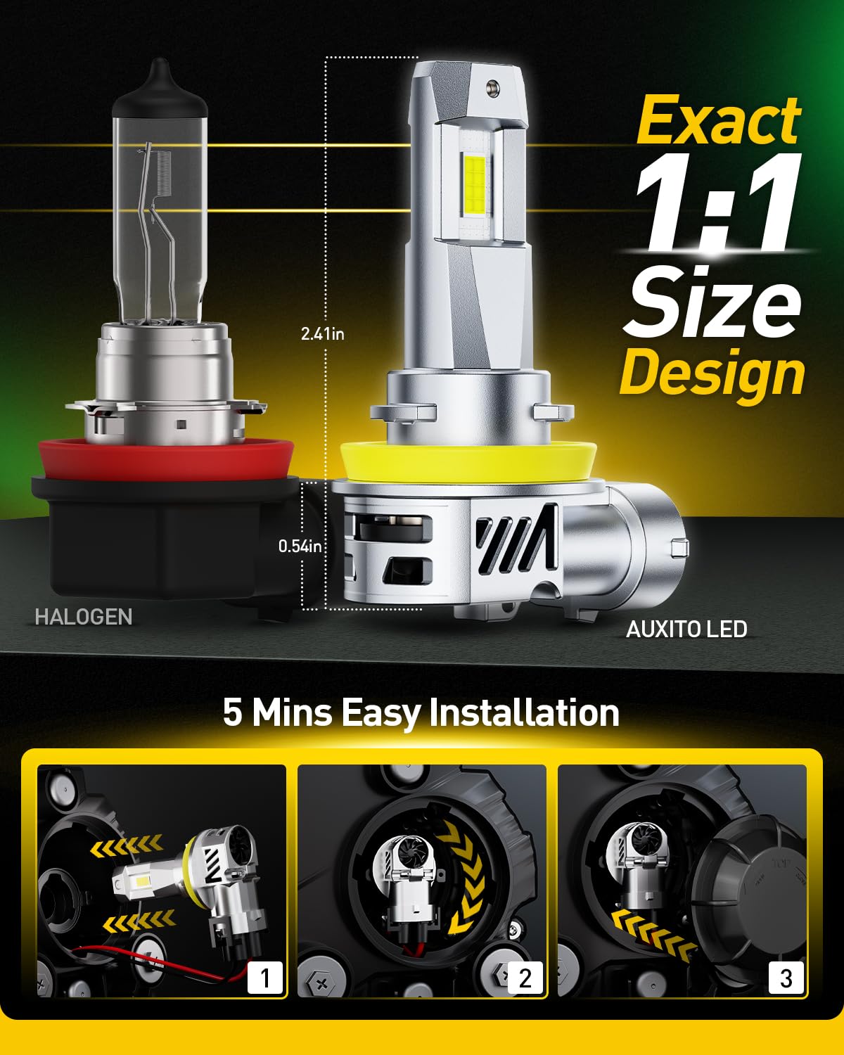 AUXITO cooling fan detail illustrating active heat management for longer life
