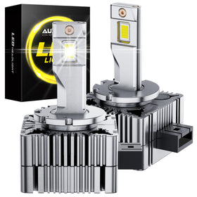 AUXITO front packaging showing the D3S bulbs and product benefits for easy selection