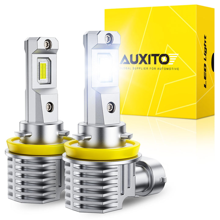 AUXITO front packaging showing bulbs and pack benefits for easy selection