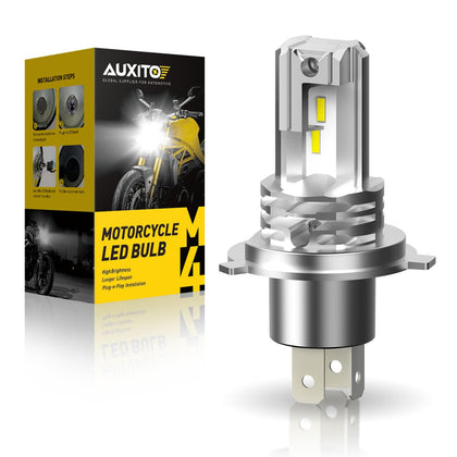 AUXITO front packaging showing bulb and compact design for easy upgrade