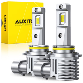 AUXITO front view showing twin LED panels and brighter nighttime benefit