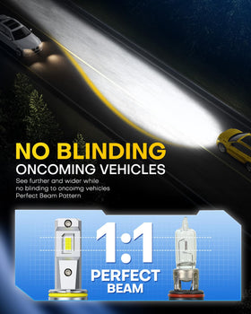 AUXITO bulb installed in fog housing demonstrating easy OEM fitment