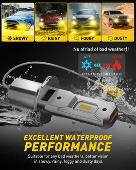 AUXITO lifestyle night drive shows safer contrast and visibility in foggy conditions