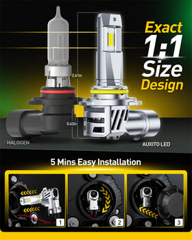 AUXITO pack of four bulbs displayed for complete replacement set