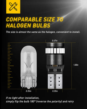 AUXITO ten-bulb layout demonstrating full kit coverage for multiple vehicle lights