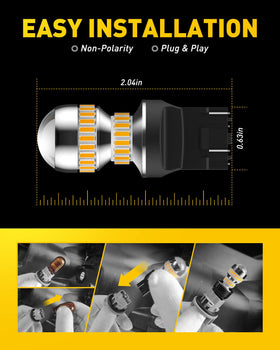 AUXITO two-bulb pack packaging ready for replacement convenience