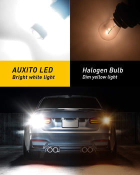 AUXITO projector lens showing focused beam for improved visibility
