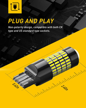 AUXITO bulb connector and spec label aiding correct socket identification