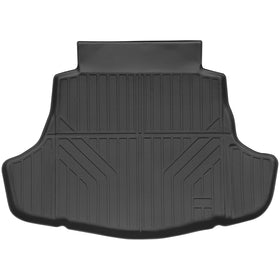 AUXKO cargo mat front packaging showing full trunk coverage and easy install benefit