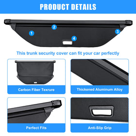 AUXKO flannel end cap close-up, protects vehicle trim and reduces noise