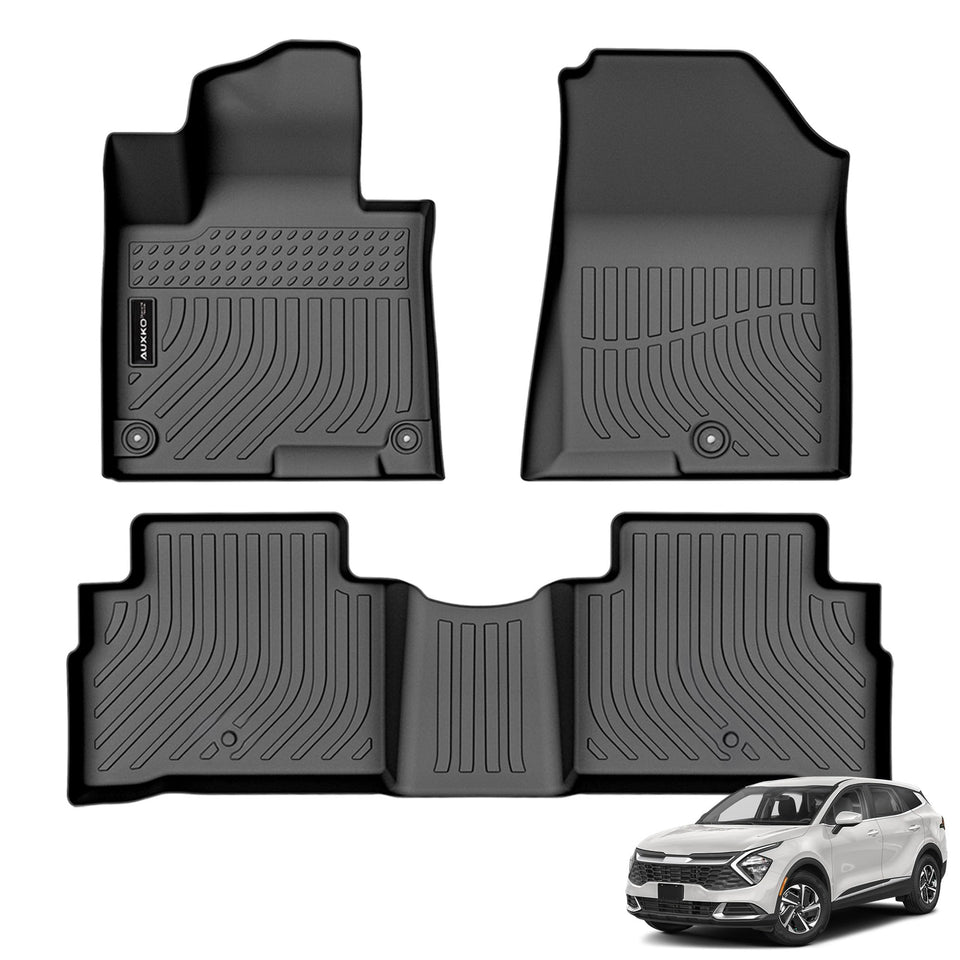 AUXKO front driver side packaging showing custom fit and instant protection