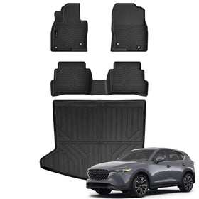 AUXKO front driver mat showing precise fit and carpet protection