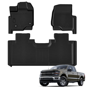 AUXKO front mats overview showing full coverage and protection