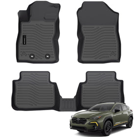 AUXKO front driver and passenger mats installed showing perfect fit and protection