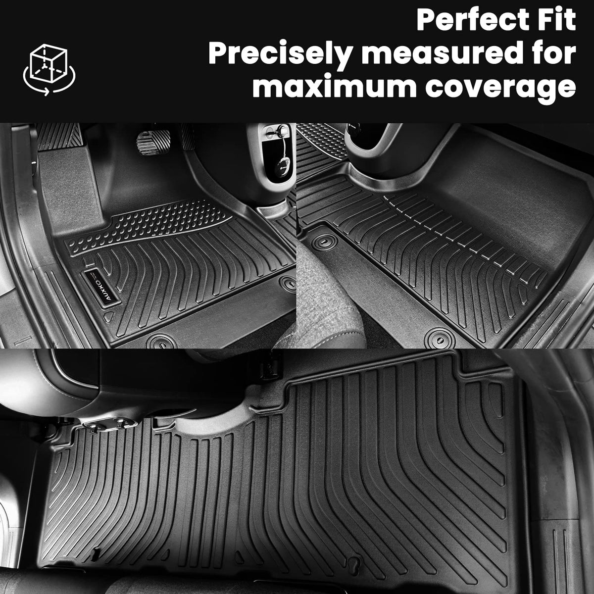 AUXKO installed in Subaru Crosstrek interior demonstrating secure fit and coverage