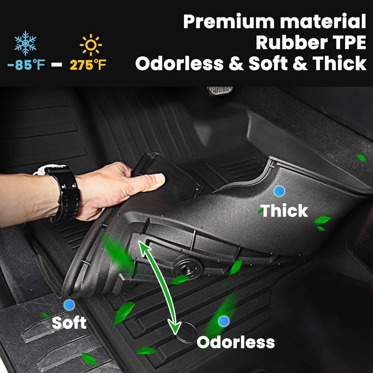 AUXKO installed rear seat coverage protecting carpet from spills