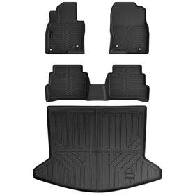 AUXKO rear mats fitted flush offering full-row coverage and durability