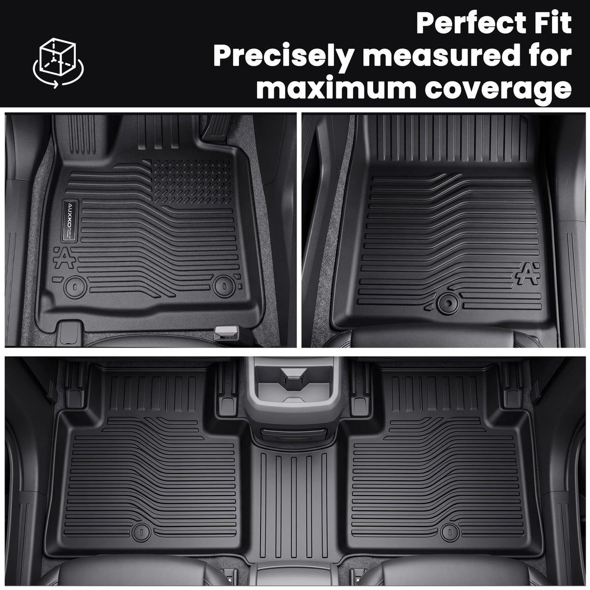 AUXKO retention system and non-slip nibs for secure, stable positioning