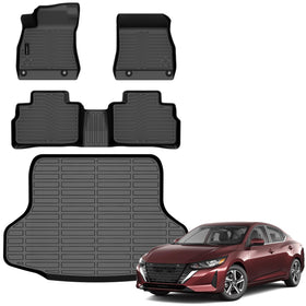 AUXKO front mats overview showing precise fit and full carpet protection