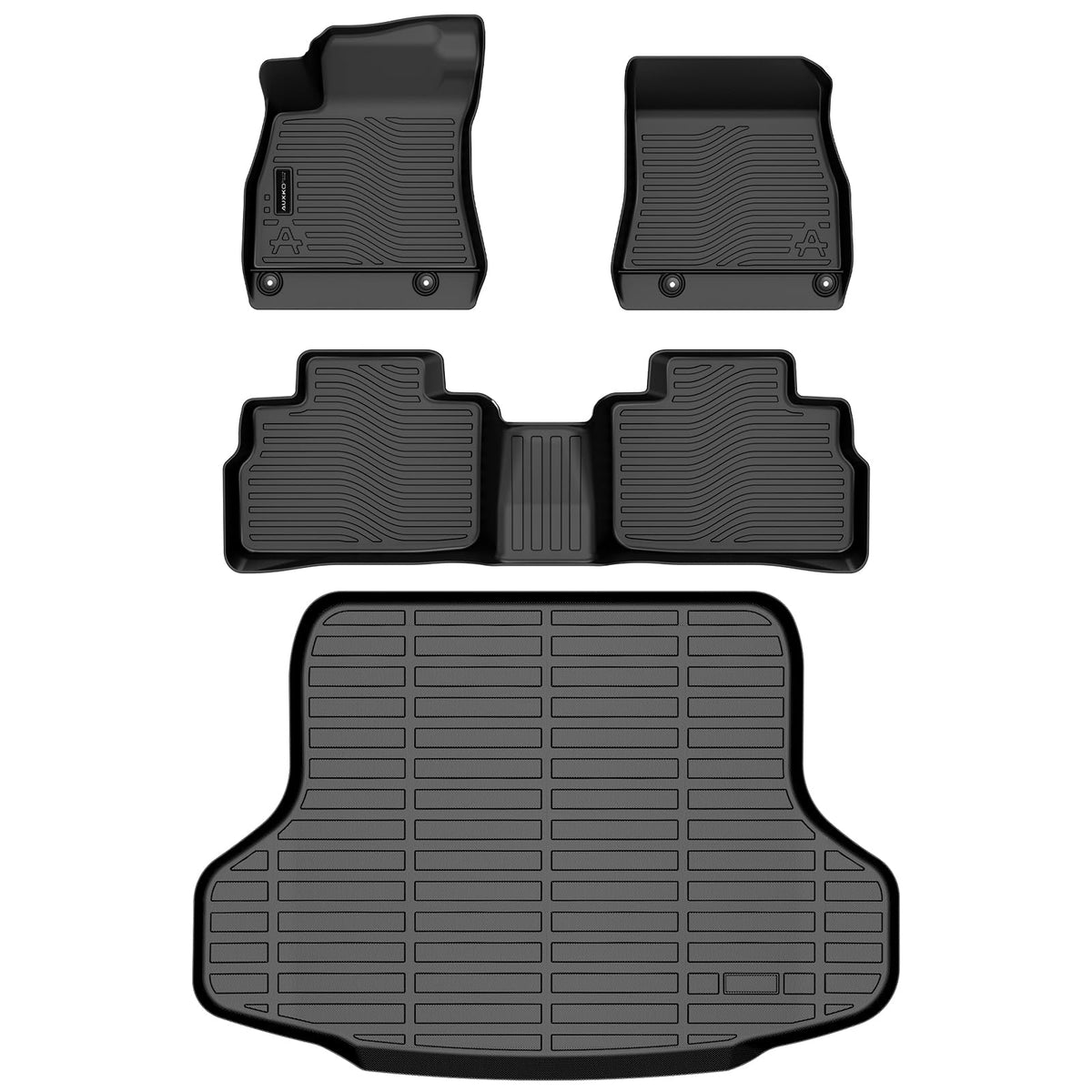 AUXKO rear mats detail with non-slip nibs for stable performance