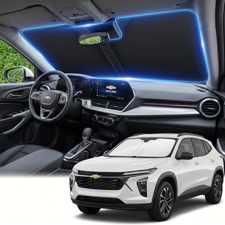 AuyNeas front packaging showing custom Chevy Trax fit and immediate protection