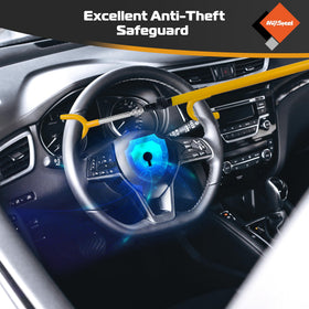 AV Steel smooth finish detail protecting steering wheel from scratches and wear.
