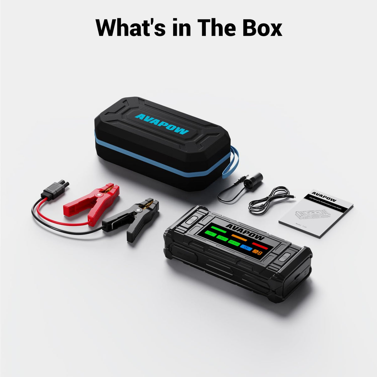 AVAPOW USB-C and ports close-up showing PD18W fast charging capability