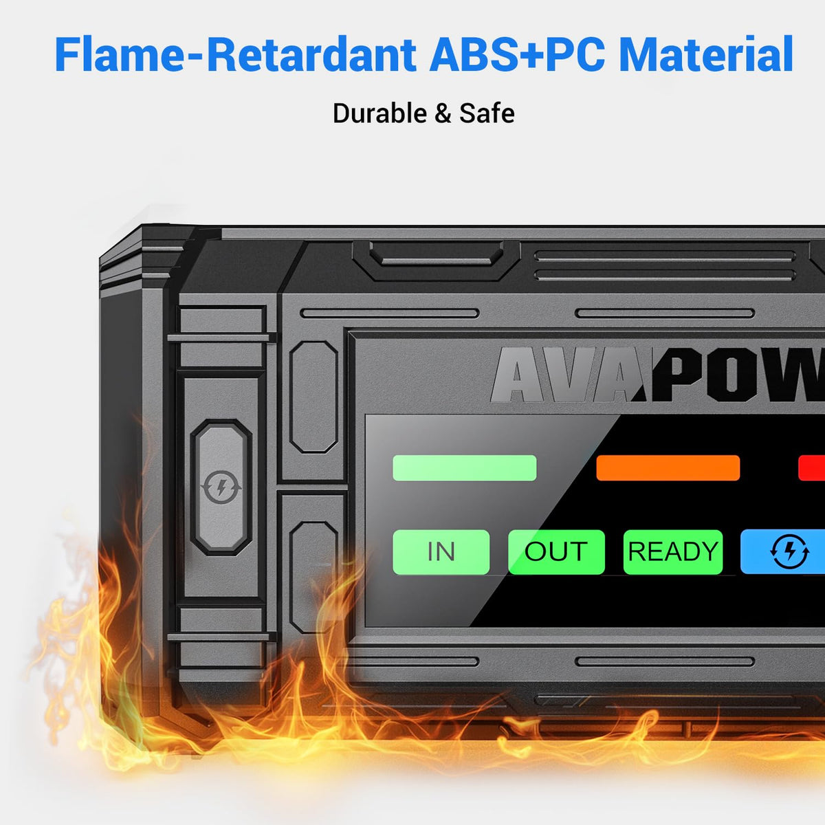 AVAPOW in-use connected to car battery demonstrating fast reliable starts