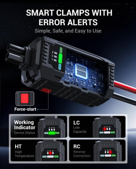 AVAPOW LED lights demonstrating steady, strobe, and SOS modes for visibility