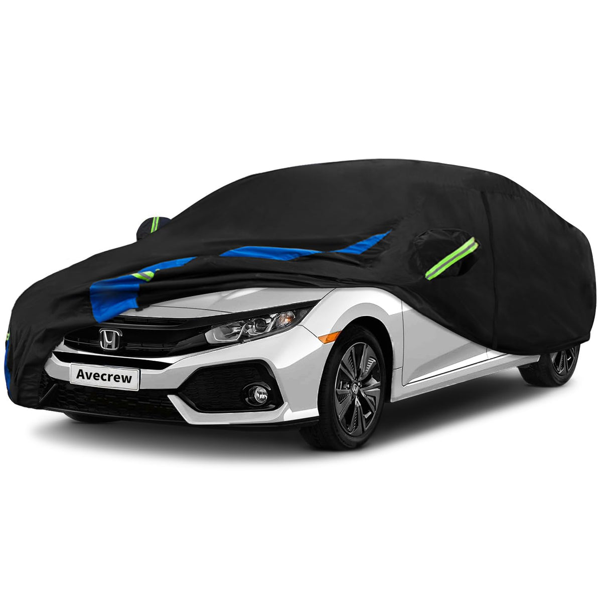 Avecrew front view on Honda Civic showing tailored fit and paint protection