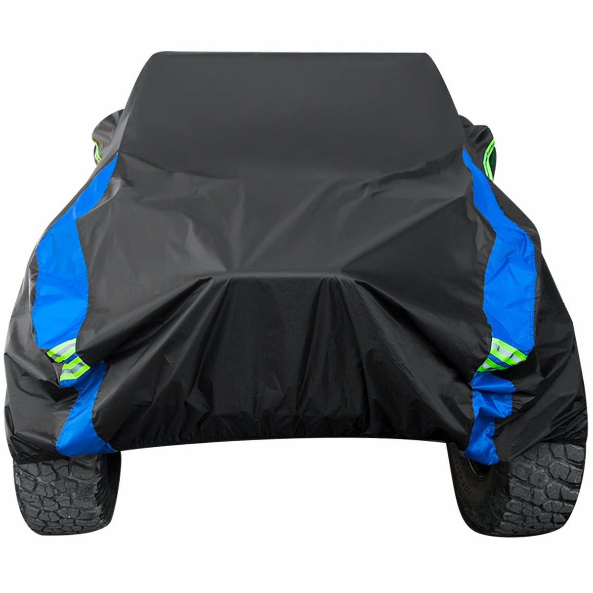 Avecrew front view fitted on Jeep Wrangler showing full coverage and protection
