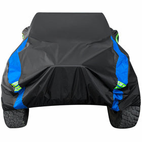 Avecrew front view fitted on Jeep Wrangler showing full coverage and protection