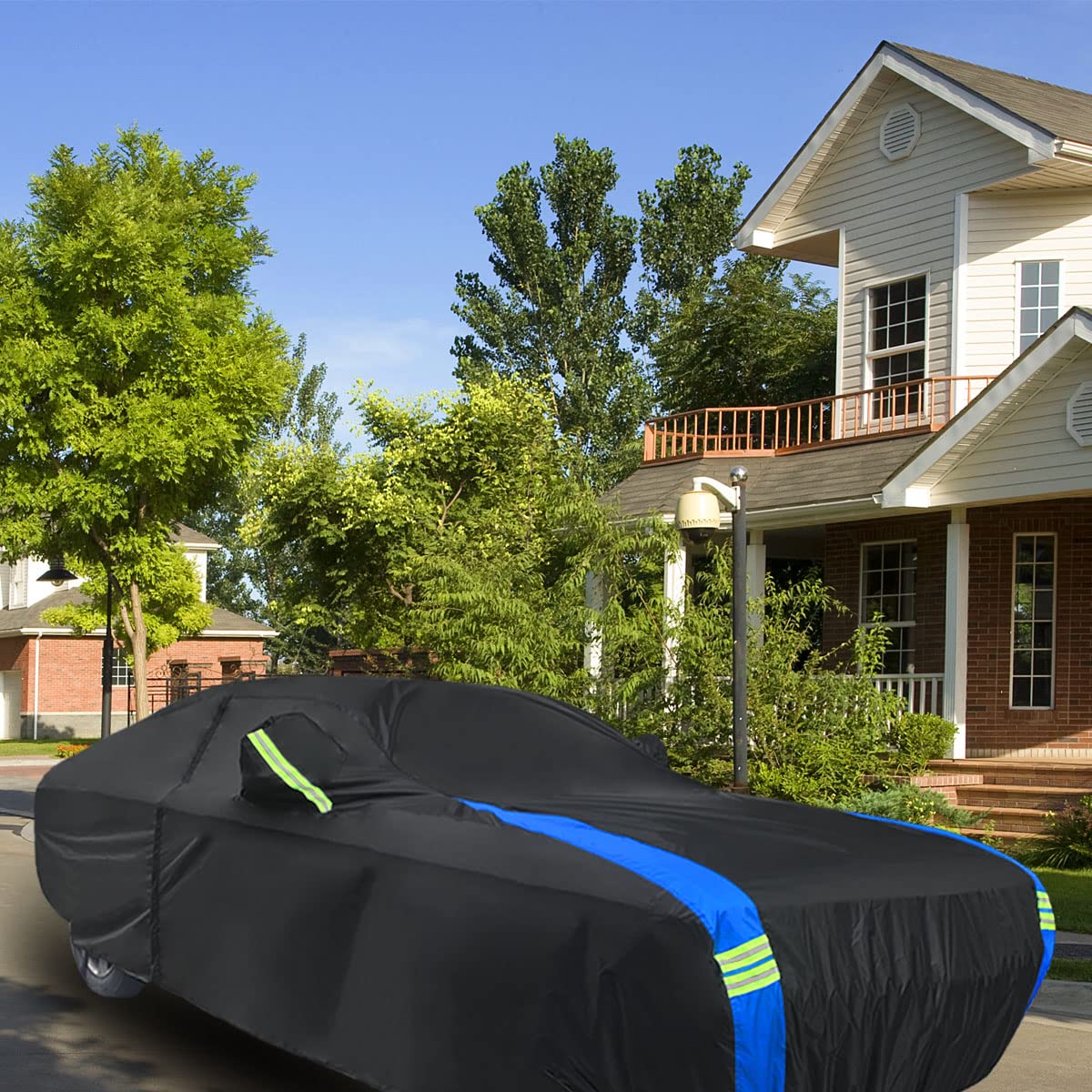 Avecrew covered Challenger parked in garage demonstrating protection