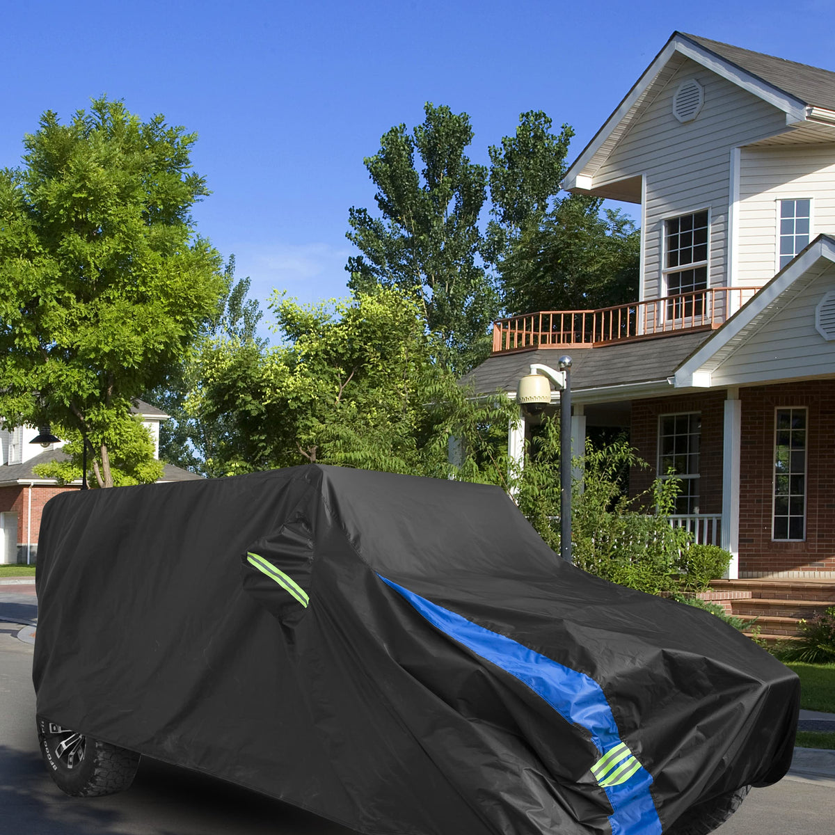 Avecrew-covered Jeep parked in driveway illustrating everyday protection