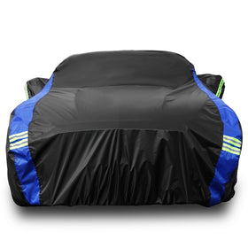 Avecrew cover front view on Mustang showing full-fit protection