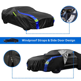 Avecrew adjustable wind strap fastened preventing cover blow-off