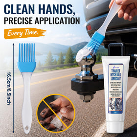 Avenuebool hand applying grease with brush for mess-free even coverage