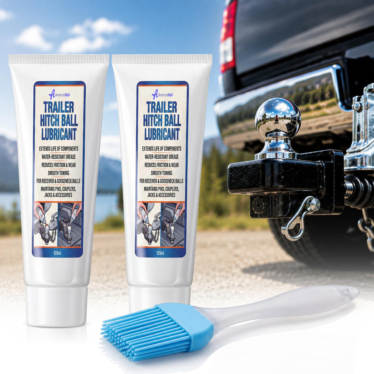 Avenuebool front view of two grease tubs showing compact durable supply and quick access