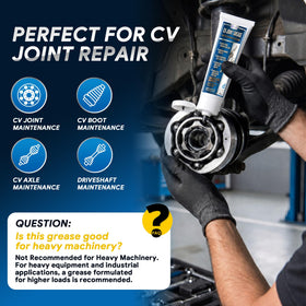 Avenuebool interior CV joint packed with grease showing coverage and protection